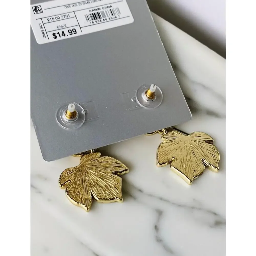 New Sugarfix by BaubleBar 'Be-leaf in Yourself' Autumn Leaves Earrings